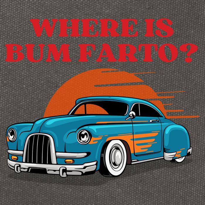 Where Is Bum Farto Funny Cotton Canvas Backpack