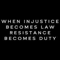 When Injustice Becomes Law Resistance Becomes Duty Cooling Performance Crew T-Shirt