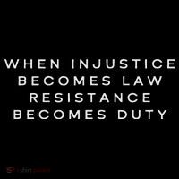 When Injustice Becomes Law Resistance Becomes Duty Drawstring Bag