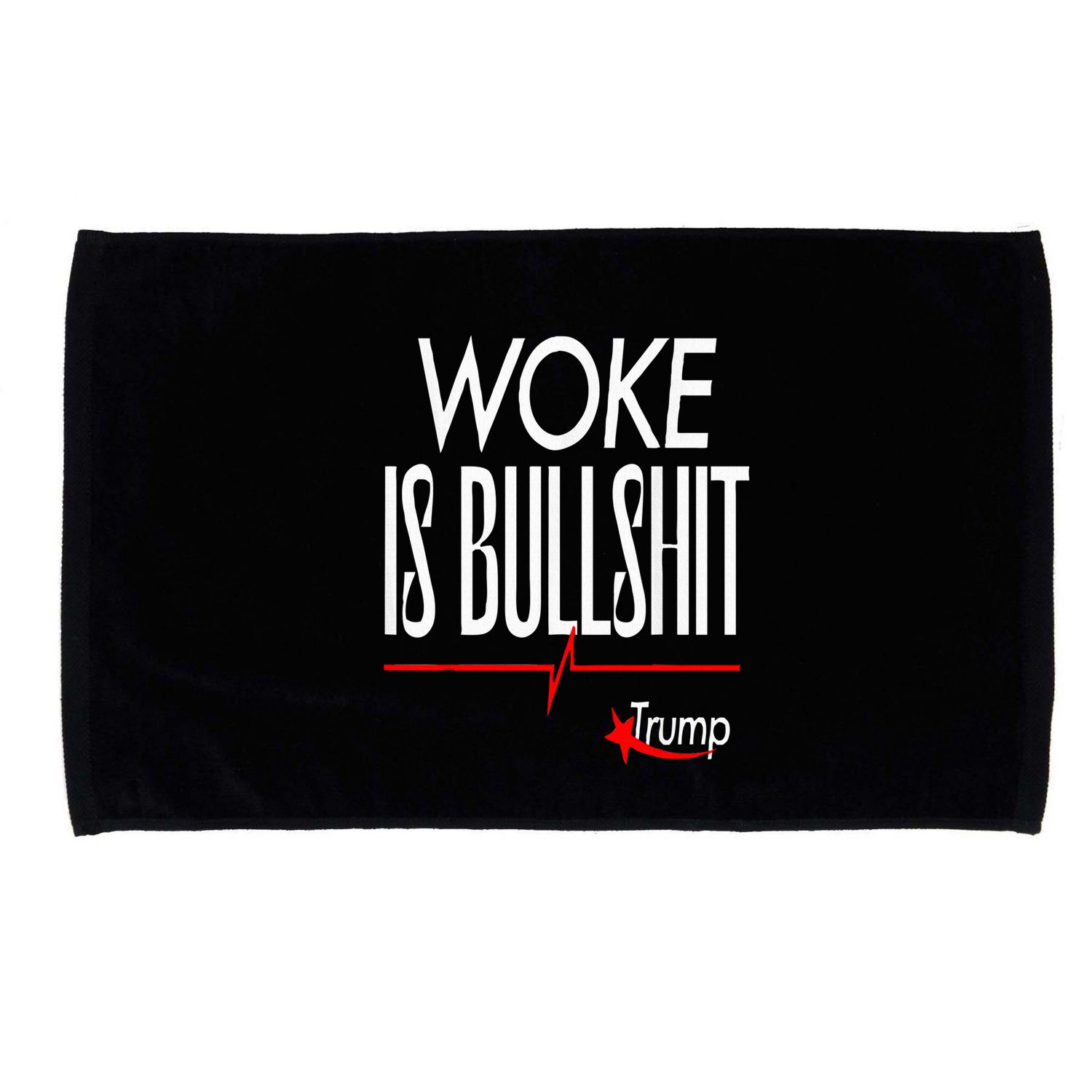 Woke Is Bullshit Trump Trendy Saying Microfiber Hand Towel