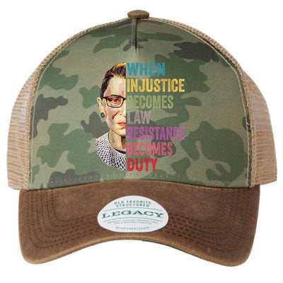When Injustice Becomes Law Resistance Becomes Duty Feminist Legacy Tie Dye Trucker Hat
