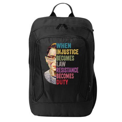 When Injustice Becomes Law Resistance Becomes Duty Feminist City Backpack