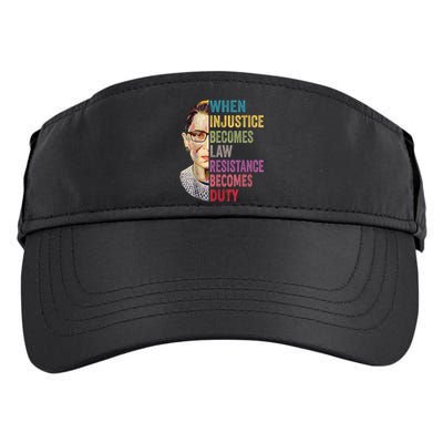 When Injustice Becomes Law Resistance Becomes Duty Feminist Adult Drive Performance Visor
