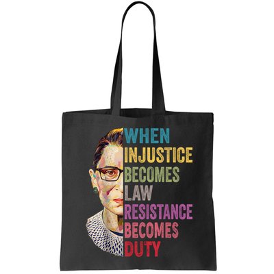 When Injustice Becomes Law Resistance Becomes Duty Feminist Bag