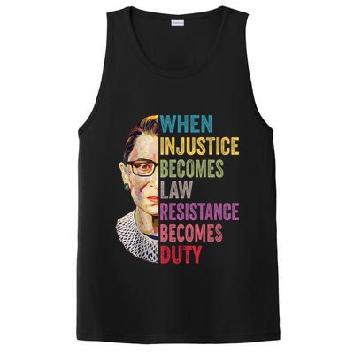 When Injustice Becomes Law Resistance Becomes Duty Feminist PosiCharge Competitor Tank