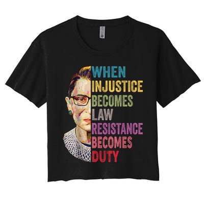 When Injustice Becomes Law Resistance Becomes Duty Feminist Crop Top