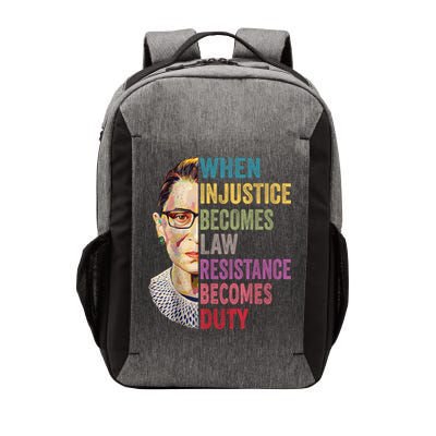 When Injustice Becomes Law Resistance Becomes Duty Feminist Vector Backpack