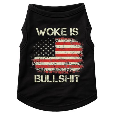 Woke Is Bullshit Doggie Tank