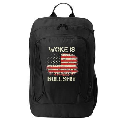 Woke Is Bullshit City Backpack