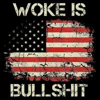 Woke Is Bullshit Flat Bill Trucker Hat