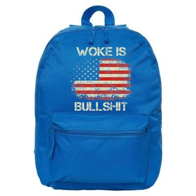 Woke Is Bullshit 16 in Basic Backpack