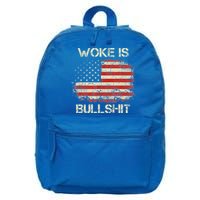 Woke Is Bullshit 16 in Basic Backpack