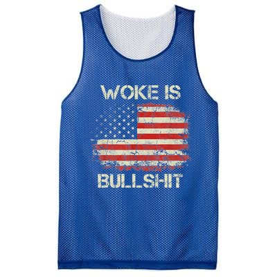 Woke Is Bullshit Mesh Reversible Basketball Jersey Tank