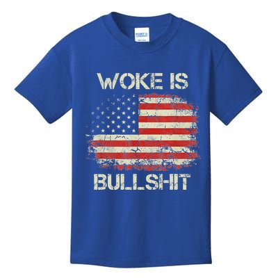 Woke Is Bullshit Kids T-Shirt