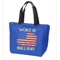 Woke Is Bullshit Zip Tote Bag