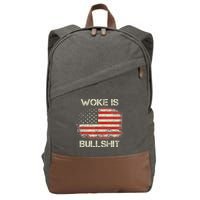 Woke Is Bullshit Cotton Canvas Backpack