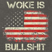 Woke Is Bullshit Cotton Canvas Backpack