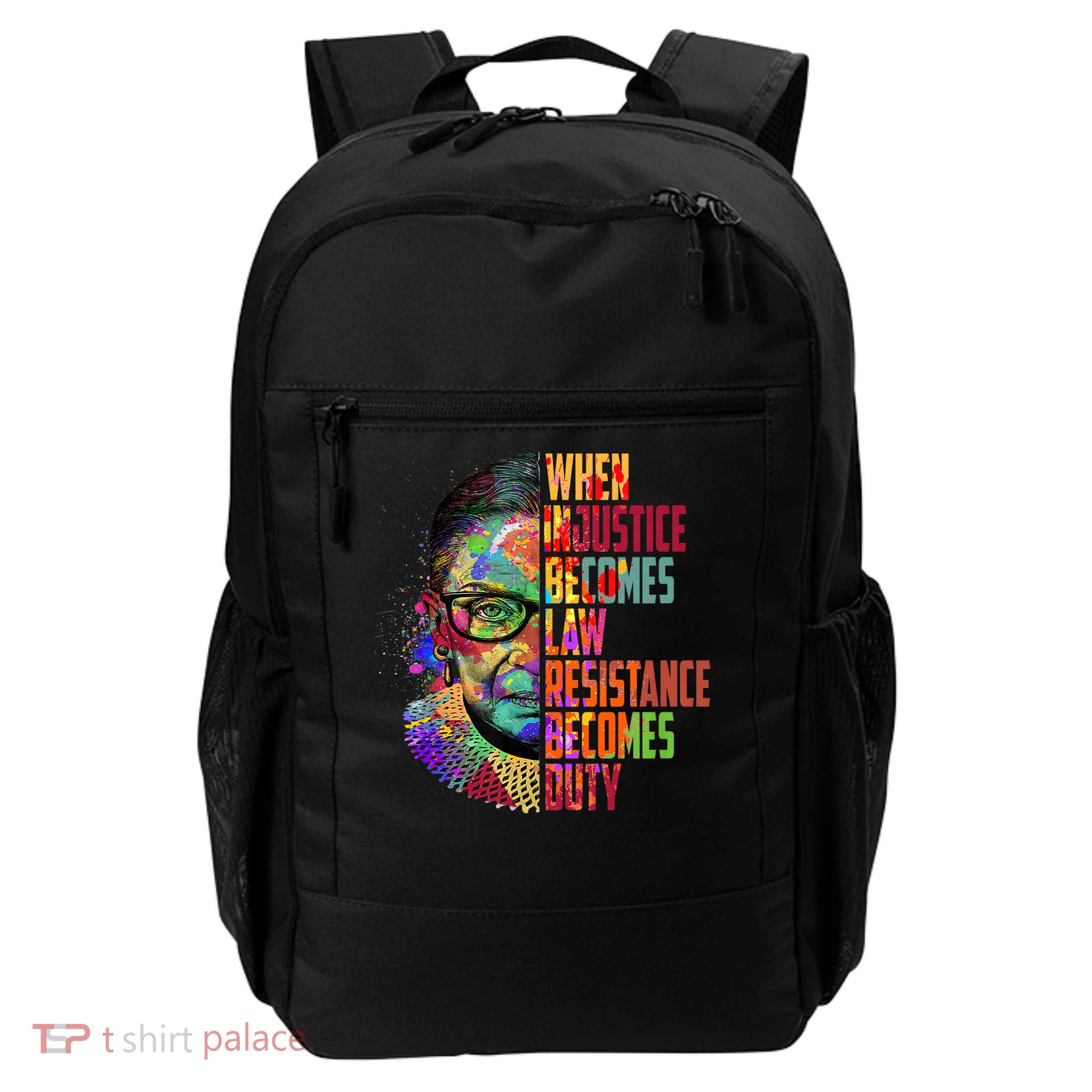 When Injustice Becomes Law Resistance Becomes Duty Quote Daily Commute Backpack