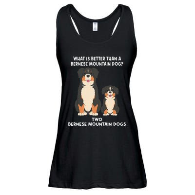 What Is Better Than A Bernese Two Bernese Mountain Dog Ladies Essential Flowy Tank