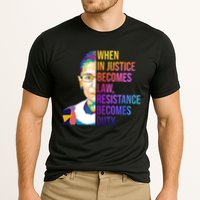When Injustice Becomes Law Resistance Becomes Duty RBG Cooling Performance Crew T-Shirt