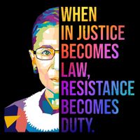 When Injustice Becomes Law Resistance Becomes Duty RBG Impact Tech Backpack