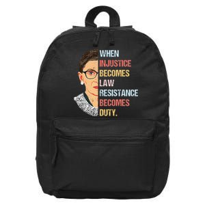 When Injustice Becomes Law Resistance Becomes Duty 16 in Basic Backpack