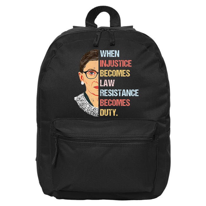 When Injustice Becomes Law Resistance Becomes Duty 16 in Basic Backpack