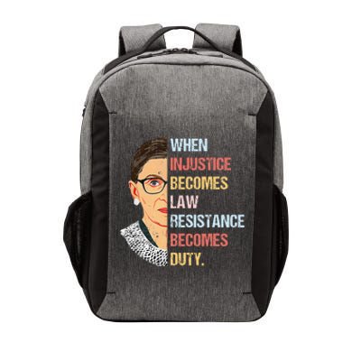 When Injustice Becomes Law Resistance Becomes Duty Vector Backpack