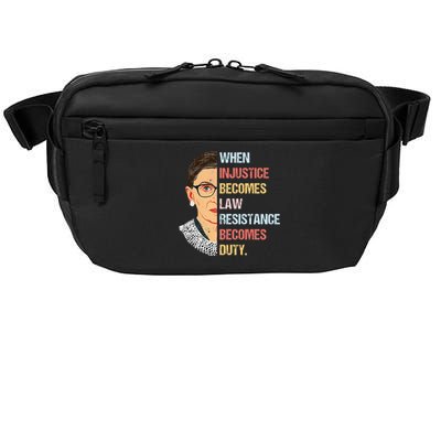 When Injustice Becomes Law Resistance Becomes Duty Crossbody Pack