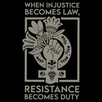 When Injustice Becomes Law Drawstring Bag