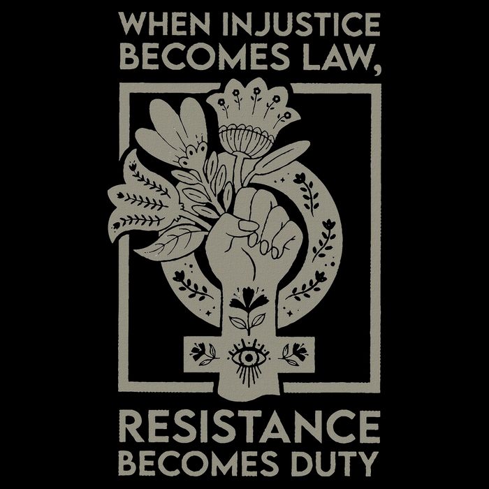 When Injustice Becomes Law Drawstring Bag