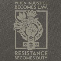 When Injustice Becomes Law Cotton Canvas Backpack