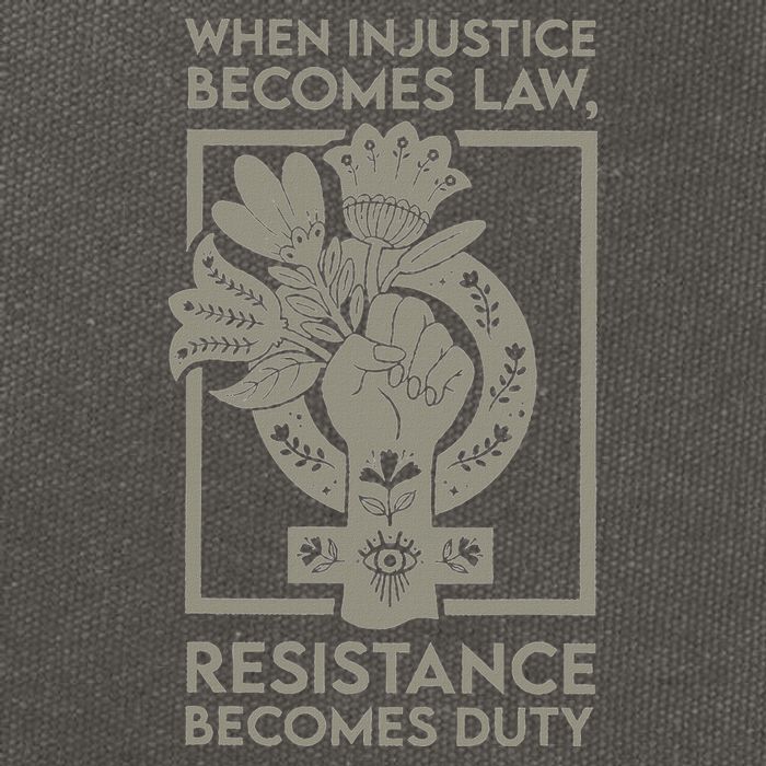 When Injustice Becomes Law Cotton Canvas Backpack