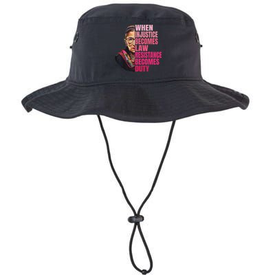 When Injustice Becomes Law Resistance Becomes Duty Rbg Quote Bucket Hat