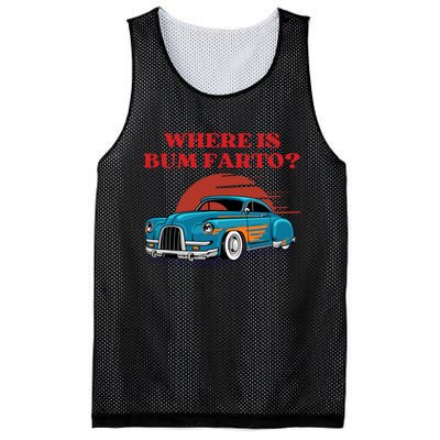 Where Is Bum Farto Retro Mesh Reversible Basketball Jersey Tank