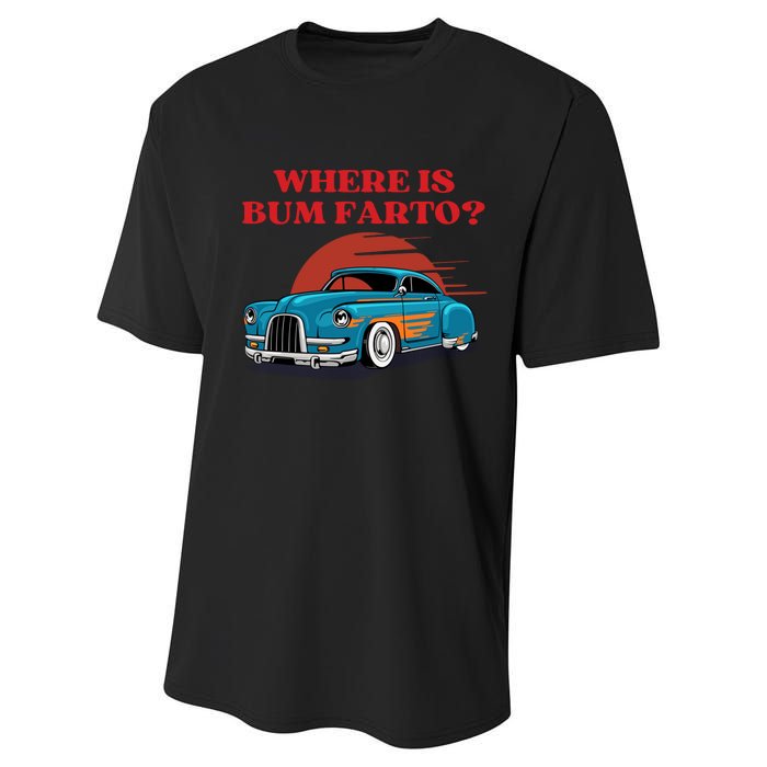 Where Is Bum Farto Retro Performance Sprint T-Shirt