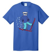 Winter Ice Bear Ski Skier Skiing Gift Tall T-Shirt