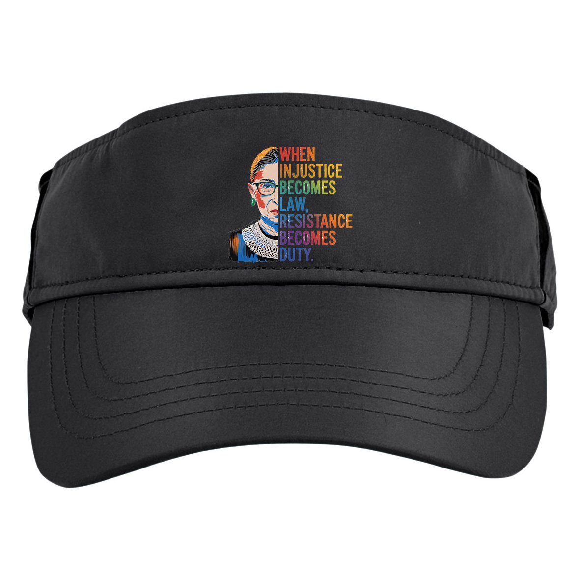 When Injustice Becomes Law Resistance Becomes Duty Rbg Adult Drive Performance Visor