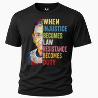 When Injustice Becomes Law Resistance Becomes Duty Cooling Performance Crew T-Shirt