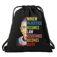 When Injustice Becomes Law Resistance Becomes Duty Drawstring Bag