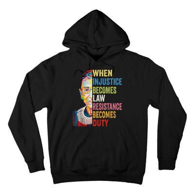 When Injustice Becomes Law Resistance Becomes Duty Tall Hoodie