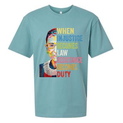 When Injustice Becomes Law Resistance Becomes Duty Sueded Cloud Jersey T-Shirt