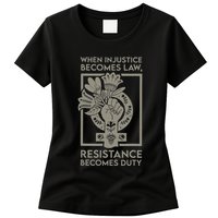 When Injustice Becomes Law Resistance Becomes Duty Womens T-Shirt