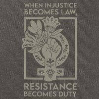 When Injustice Becomes Law Resistance Becomes Duty Cotton Canvas Backpack
