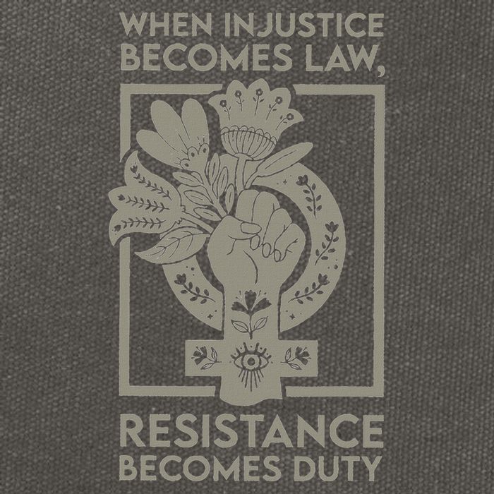 When Injustice Becomes Law Resistance Becomes Duty Cotton Canvas Backpack