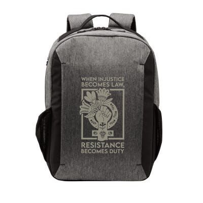 When Injustice Becomes Law Resistance Becomes Duty Vector Backpack