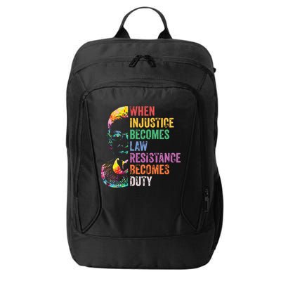 When Injustice Becomes Law Resist Resistance City Backpack