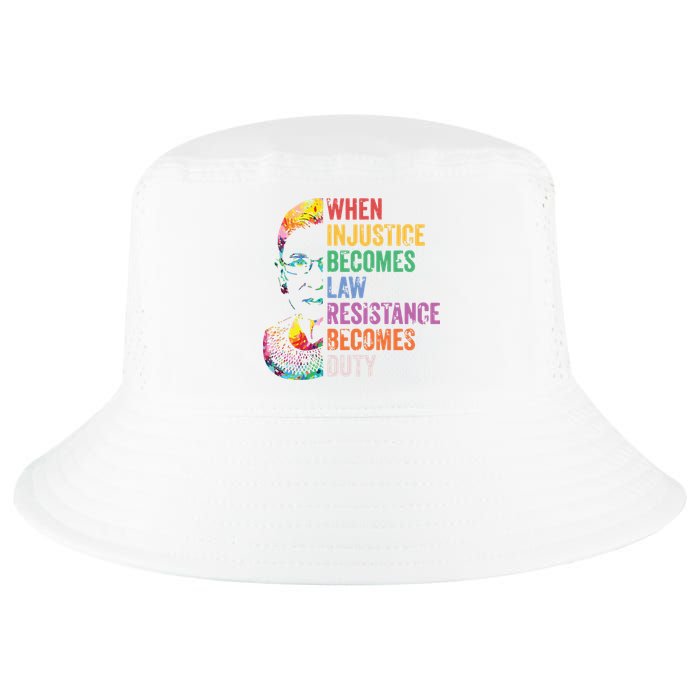 When Injustice Becomes Law Resist Resistance Cool Comfort Performance Bucket Hat