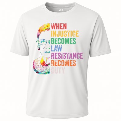 When Injustice Becomes Law Resist Resistance Cooling Performance Crew T-Shirt