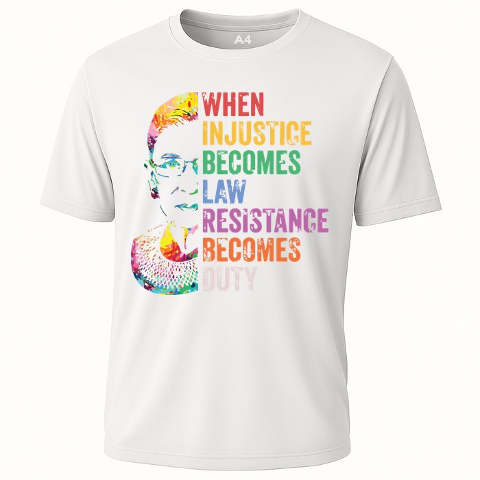 When Injustice Becomes Law Resist Resistance Cooling Performance Crew T-Shirt